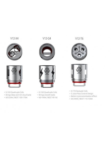 RÉSISTANCES TFV12 / 3PCS - SMOKTECH-Ecigarettes-alavape.com