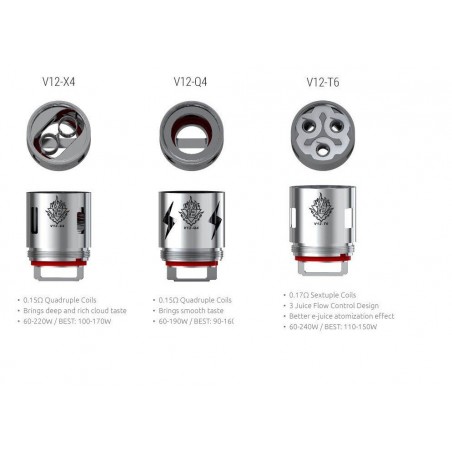 RÉSISTANCES TFV12 / 3PCS - SMOKTECH-Ecigarettes-alavape.com