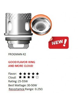 RÉSISTANCES SOLO F2 / FROGMAN / 5PCS - VAPTIO-Ecigarettes-alavape.com