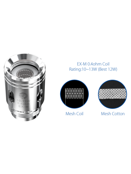 RÉSISTANCES EX-M EXCEED / 5PCS - JOYETECH-Ecigarettes-alavape.com RÉSISTANCES EX-M EXCEED / 5PCS - JOYETECH-Ecigarettes-alavape.com