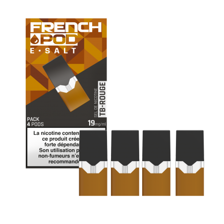 CARTOUCHES TB ROUGE / 4PCS - FRENCH POD-Ecigarettes-alavape.com