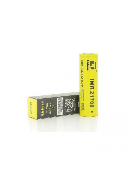 LISTMAN 21700 3800mAh 40A-Accumulateurs-alavape.com LISTMAN 21700 3800mAh 40A-Accumulateurs-alavape.com