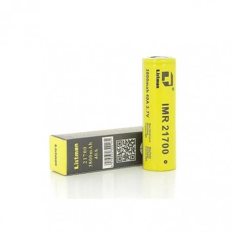 LISTMAN 21700 3800mAh 40A-Accumulateurs-alavape.com