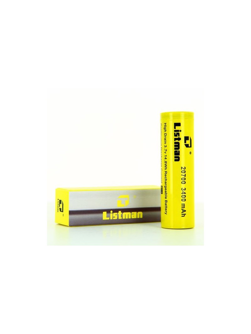 ACCU 20700 3400MAH 40A - LISTMAN-Ecigarettes-alavape.com