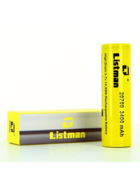 ACCU 20700 3400MAH 40A - LISTMAN-Ecigarettes-alavape.com