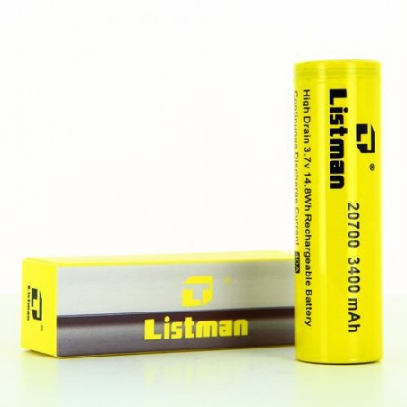 ACCU 20700 3400MAH 40A - LISTMAN-Ecigarettes-alavape.com