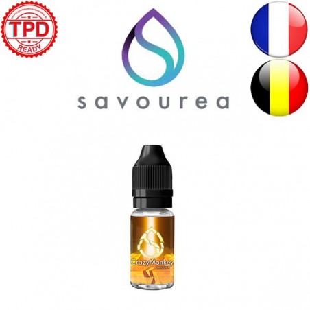 E LIQUIDE CRAZY MONKEY 10ML - SAVOUREA--alavape.com