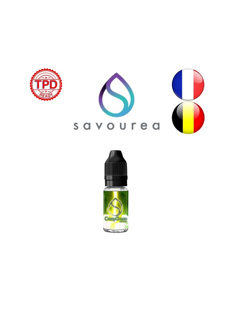 E LIQUIDE CRAZY GREEN 10ML - SAVOUREA--alavape.com