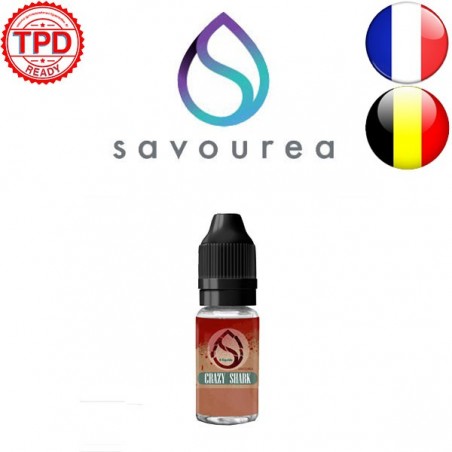 E LIQUIDE CRAZY SHARK 10ML - SAVOUREA--alavape.com