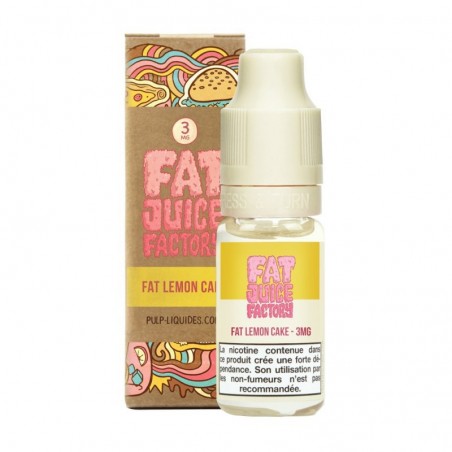 E LIQUIDE FAT LEMON CAKE 10ML - FAT JUICE FACTORY PULP--alavape.com