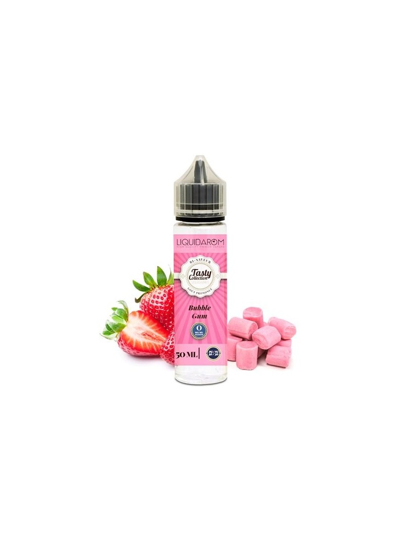 E LIQUIDE BUBBLE GUM 50ML - TASTY COLLECTION--alavape.com