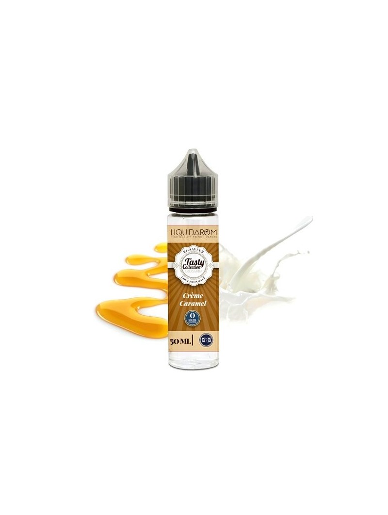 E LIQUIDE CREME CARAMEL 50ML - TASTY COLLECTION--alavape.com