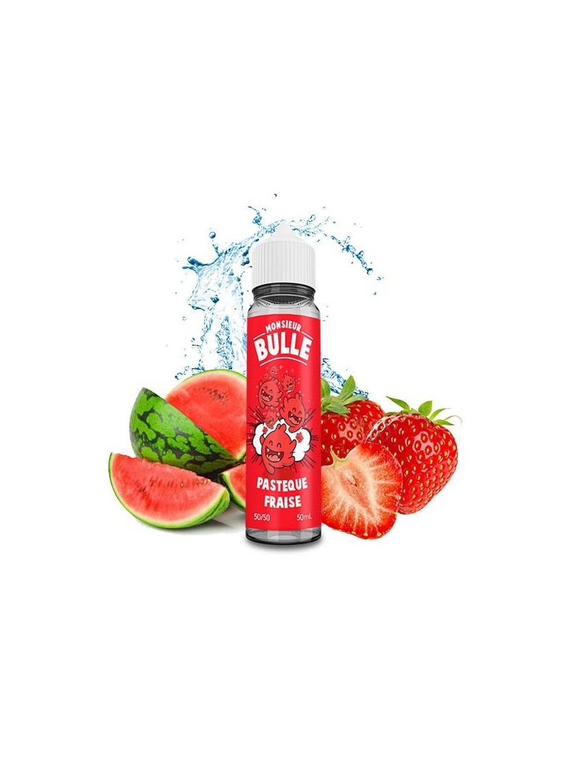 E LIQUIDE PASTEQUE FRAISE 50ML - MONSIEUR BULLE LIQUIDEO--alavape.com