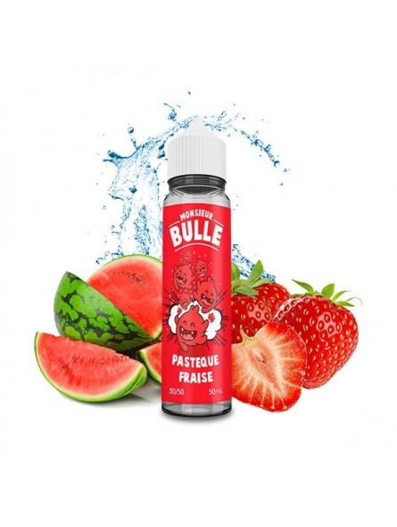 E LIQUIDE PASTEQUE FRAISE 50ML - MONSIEUR BULLE LIQUIDEO--alavape.com