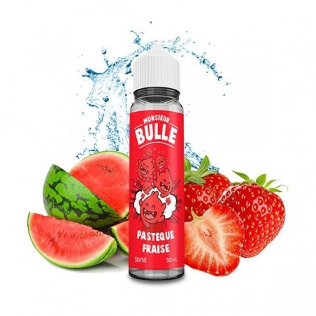 E LIQUIDE PASTEQUE FRAISE 50ML - MONSIEUR BULLE LIQUIDEO--alavape.com