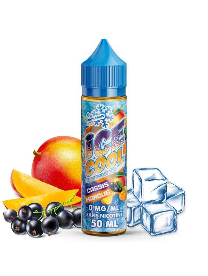 E LIQUIDE CASSIS MANGUE 50ML - ICE COOL--alavape.com