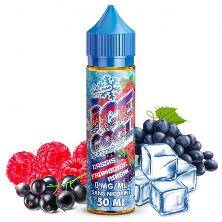 E LIQUIDE CASSIS FRAMBOISE RAISIN 50ML - ICE COOL--alavape.com