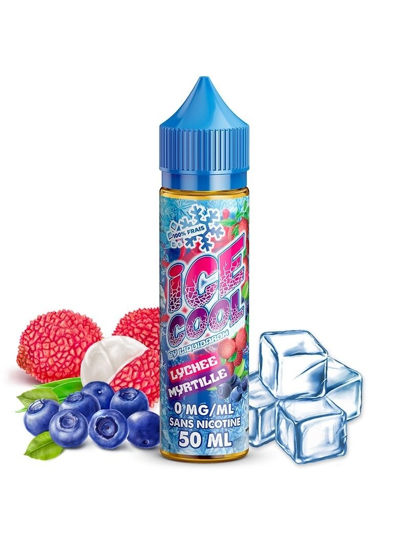 E LIQUIDE LYCHEE MYRTILLE 50ML - ICE COOL--alavape.com