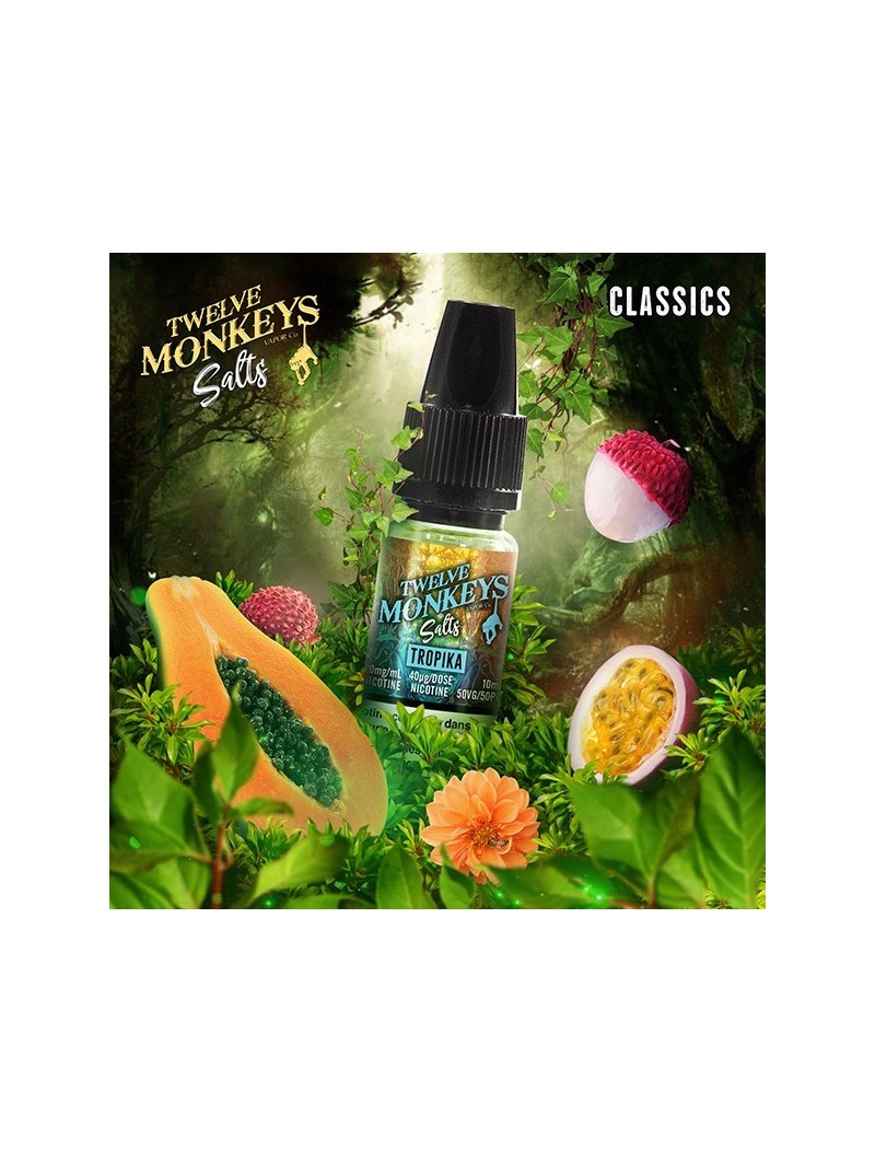 E LIQUIDE TROPIKA SALTS - TWELVE MONKEYS--alavape.com
