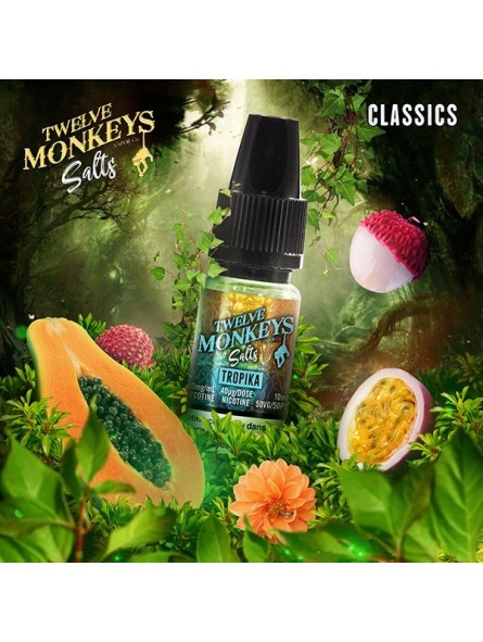 E LIQUIDE TROPIKA SALTS - TWELVE MONKEYS--alavape.com