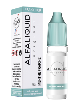 E LIQUIDE MENTHE FRAÎCHE 10ML - ALFALIQUID--alavape.com