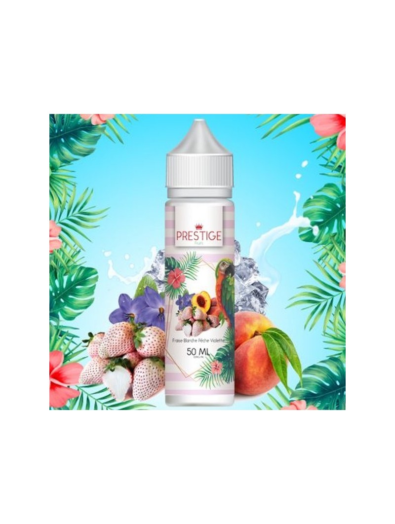 E LIQUIDE FRAISE BLANCHE PECHE VIOLETTE 50ML - PRESTIGE FRUITS--alavape.com