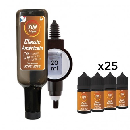E LIQUIDE CLASSIC AMÉRICAIN 500ML - JUICE BAR YUN--alavape.com