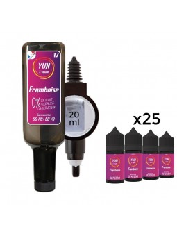 E LIQUIDE FRAMBOISE 500ML - JUICE BAR YUN--alavape.com