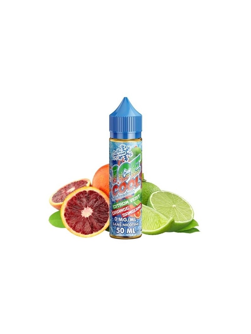 E LIQUIDE CITRON VERT ORANGE SANGUINE 50ML - ICE COOL--alavape.com