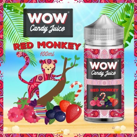 E LIQUIDE RED MONKEY 100ML - WOW CANDY JUICE--alavape.com