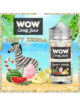 E LIQUIDE TASTY ZEBRA 100ML - WOW CANDY JUICE--alavape.com