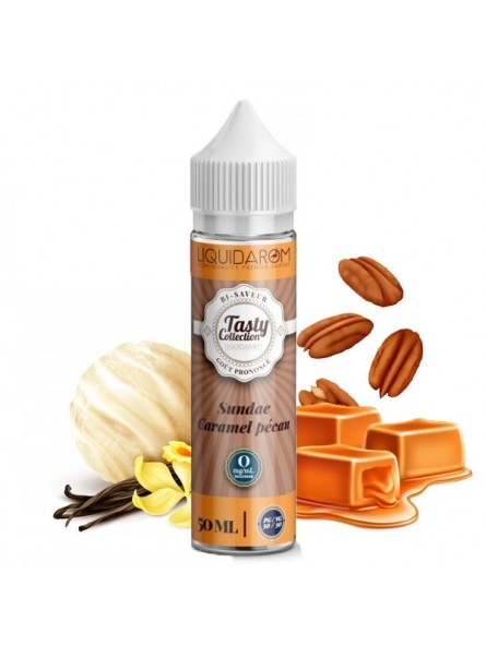 E LIQUIDE SUNDAE CARAMEL PECAN 50ML - TASTY COLLECTION--alavape.com