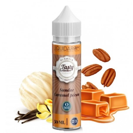 E LIQUIDE SUNDAE CARAMEL PECAN 50ML - TASTY COLLECTION--alavape.com