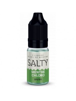 E LIQUIDE MENTHE CHLORO 10ML SALTY - SAVOUREA--alavape.com