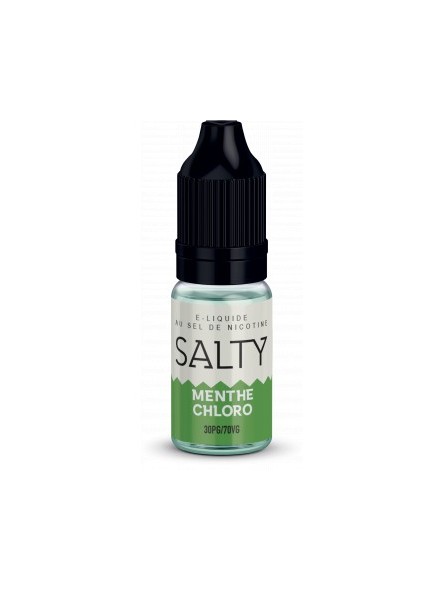 E LIQUIDE MENTHE CHLORO 10ML SALTY - SAVOUREA--alavape.com