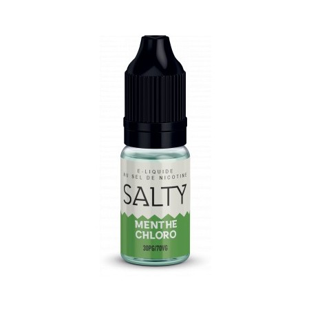 E LIQUIDE MENTHE CHLORO 10ML SALTY - SAVOUREA--alavape.com