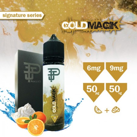 E LIQUIDE GOLD MAGIK SIGNATURE SERIES 50ML (DDM) - PHATJUICE-Promotions-alavape.com