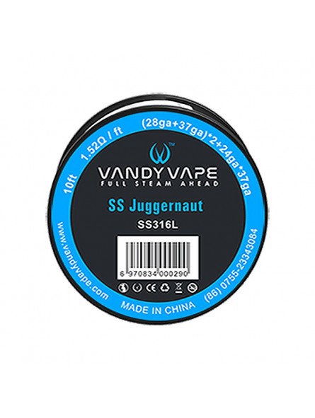 Juggernaut SS316L - VANDY VAPE-Cotons & fils résistifs-alavape.com