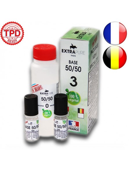 PACK 140ML BASE 3MG EXTRAPURE TPD-DIY - Do It Yourself-alavape.com PACK 140ML BASE 3MG EXTRAPURE TPD-DIY - Do It Yourself-alavape.com
