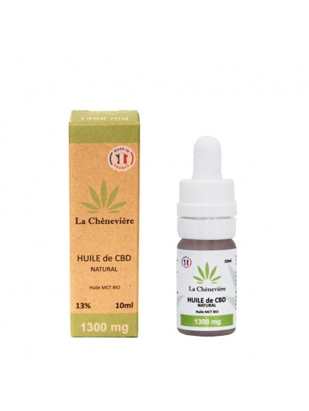 HUILES CBD NATURAL 10ML - LA CHÈNEVIÈRE-CBD-alavape.com