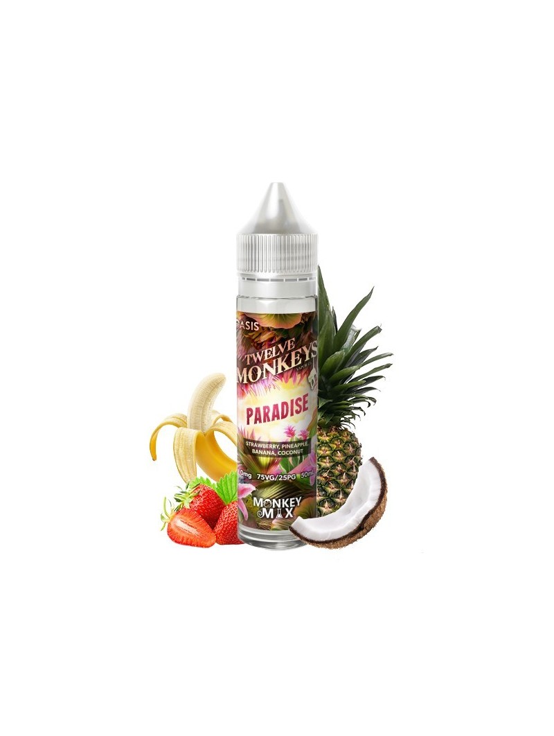 E LIQUIDE PARADISE 50ML - OASIS TWELVE MONKEYS-Eliquides-alavape.com