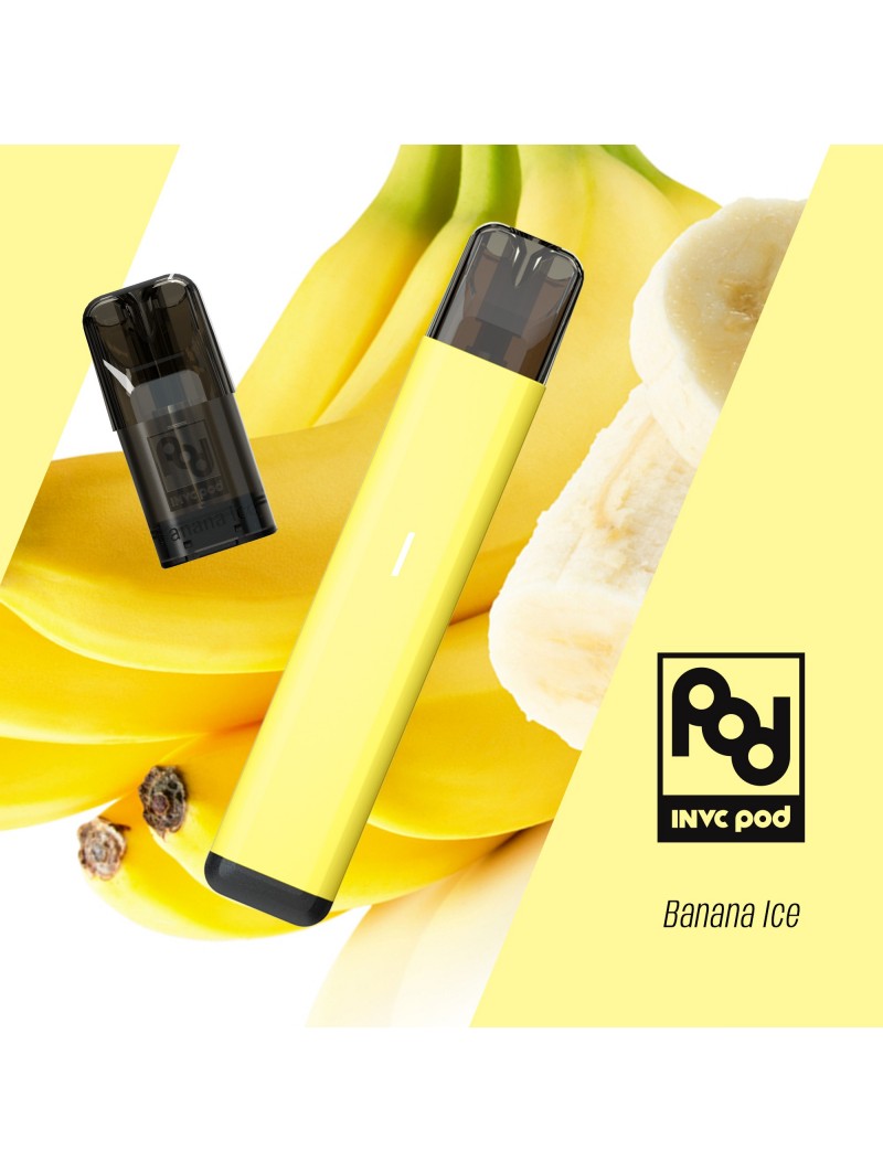 PUFF BANANE GLACÉE RECHARGEABLE - INVC-PUFFS-alavape.com