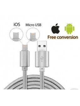 USB RÉVERSIBLE POUR ANDROID & IPHONE-Accessoires-alavape.com