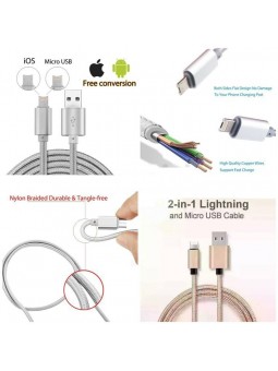 USB RÉVERSIBLE POUR ANDROID & IPHONE-Accessoires-alavape.com