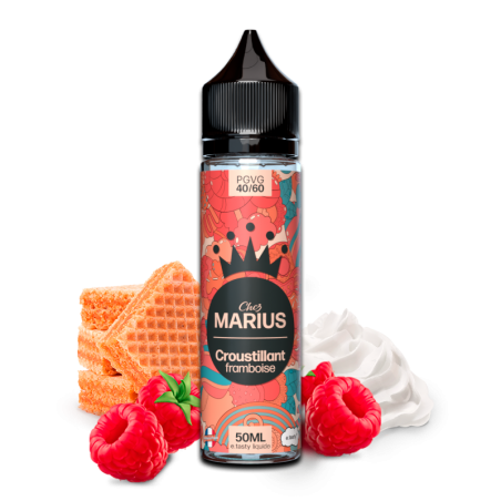 E LIQUIDE CHEZ MARIUS CROUSTILLANT FRAMBOISE 50ML - E.TATSY--alavape.com