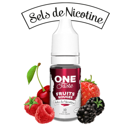 E LIQUIDE ONE TASTE FRUITS ROUGES SEL DE NICOTINE 10ML - E.TASTY--alavape.com