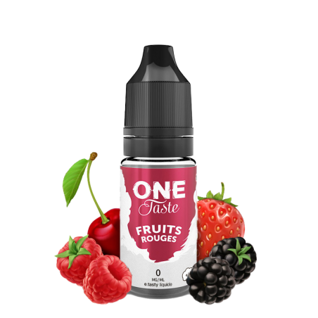 E LIQUIDE ONE TASTE FRUITS ROUGES 10ML - E.TASTY--alavape.com