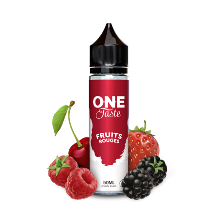 E LIQUIDE ONE TASTE FRUITS ROUGES 50ML - E.TASTY--alavape.com