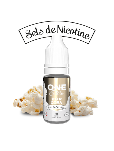 E LIQUIDE ONE TASTE POP CORN SEL DE NICOTINE 10ML - E.TASTY--alavape.com