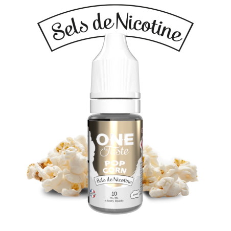 E LIQUIDE ONE TASTE POP CORN SEL DE NICOTINE 10ML - E.TASTY--alavape.com